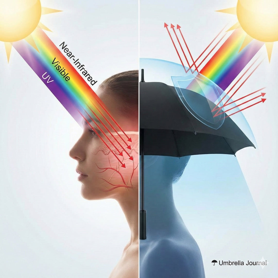 肌の奥、未踏の領域を守る。美容のプロが日傘に求める「近赤外線」という基準。