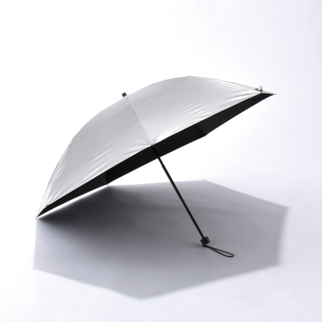 2WAY HEATBLOCK Aluminum Silver | 100%遮光・シルバー遮熱 日傘 晴雨兼用 2通りにたためる