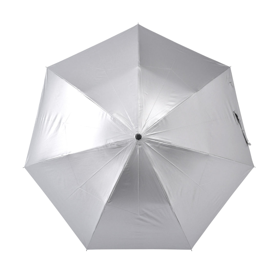 2WAY HEATBLOCK Aluminum Silver | 100%遮光・シルバー遮熱 日傘 晴雨兼用 2通りにたためる