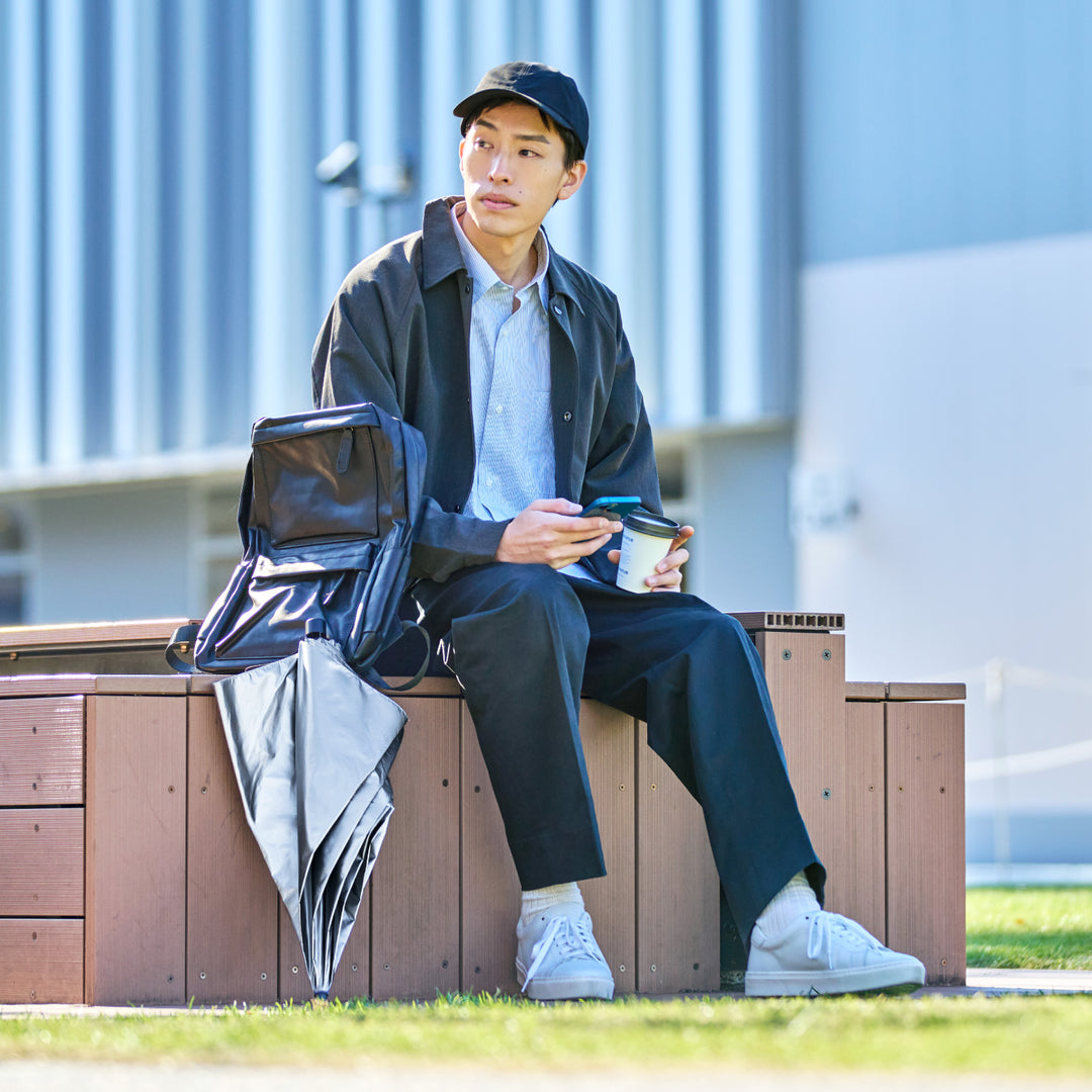 2WAY HEATBLOCK Aluminum Silver | 100%遮光・シルバー遮熱 日傘 晴雨兼用 2通りにたためる