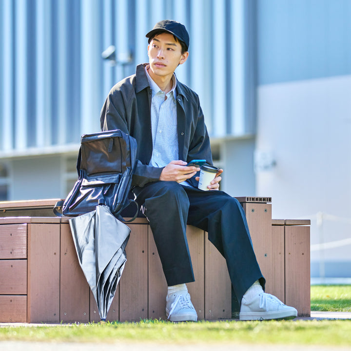 2WAY HEATBLOCK Aluminum Silver | 100%遮光・シルバー遮熱 日傘 晴雨兼用 2通りにたためる