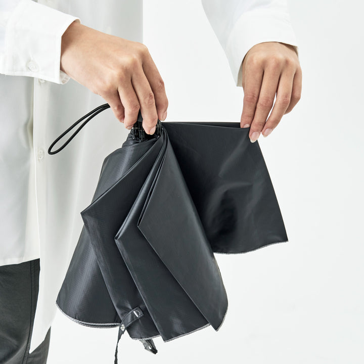 2WAY HEATBLOCK Aluminum Silver | 100%遮光・シルバー遮熱 日傘 晴雨兼用 2通りにたためる