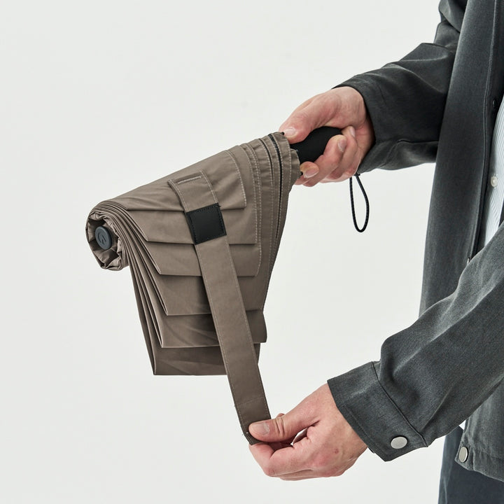 TOUGHNESS（タフネス）秒速プリーツ｜ 100%遮光・遮熱 たたみやすい折りたたみ傘 晴雨兼用