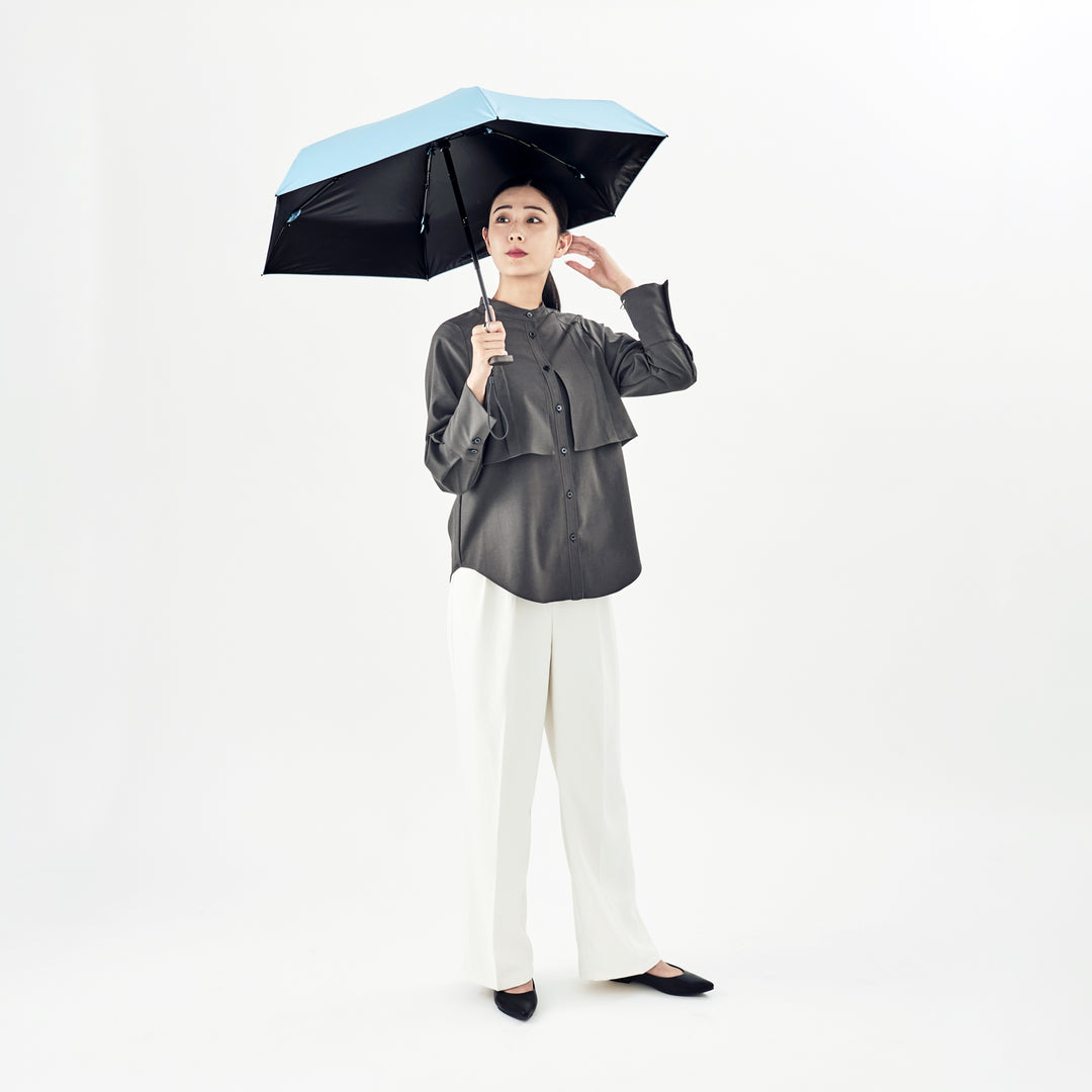 FLATLITE Micro HEATBLOCK | 100% Light and Heat Blocking, Compact, Folding Parasol for All Weather Use