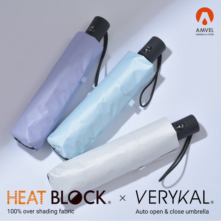 HEATBLOCK VERYKAL | 100%遮光・遮熱 軽量自動開閉折りたたみ傘