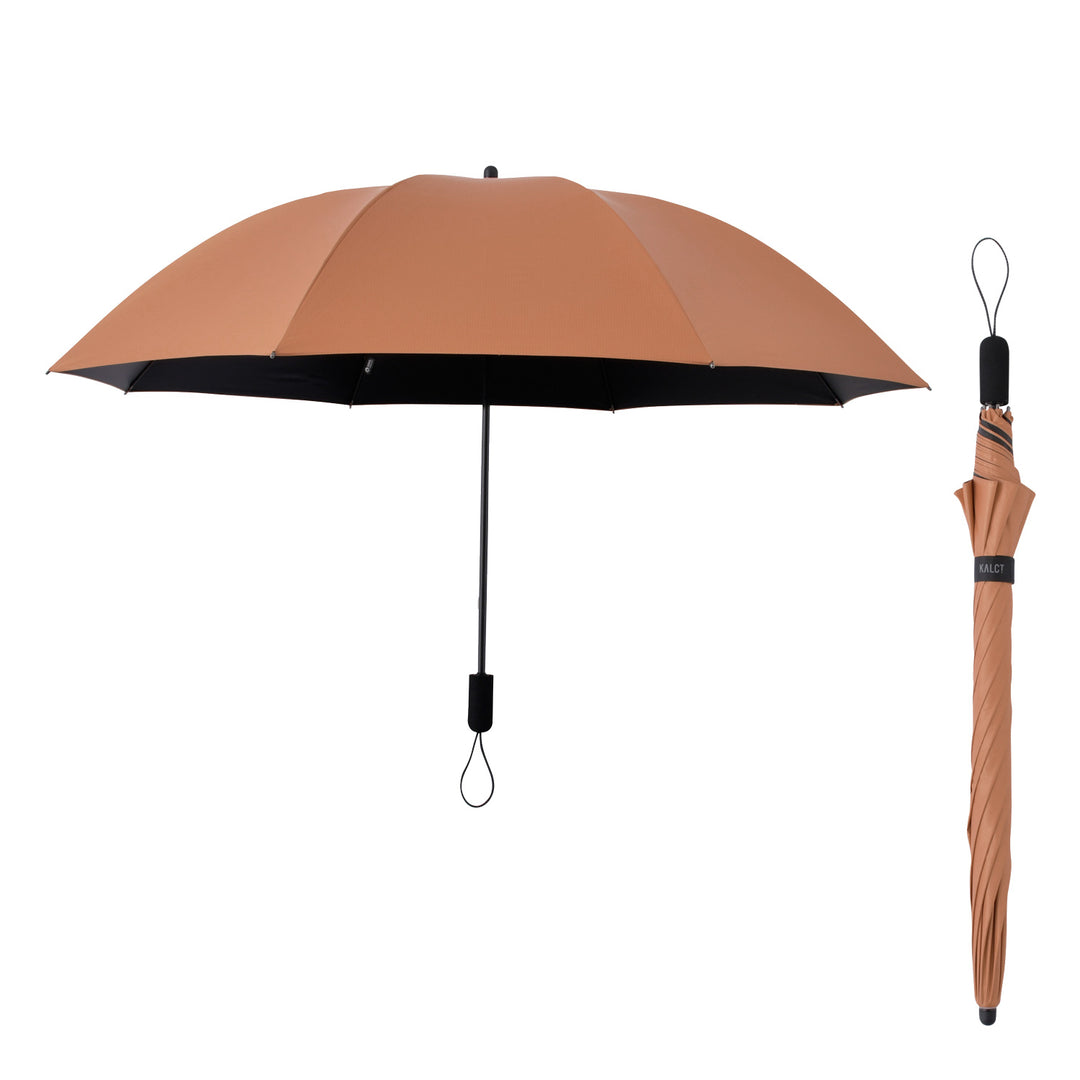 KALCT HEATBLOCK | 100% Light and Heat Blocking, Windproof, Rain or Shine, Long Parasol