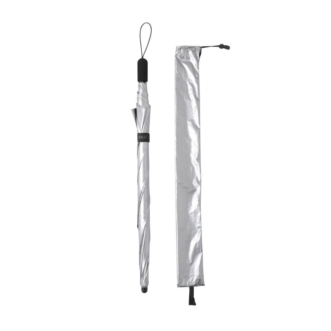 KALCT HEATBLOCK Aluminum Silver（カルクト）｜ 100%遮光・シルバー遮熱 軽量 日傘 晴雨兼用 長傘