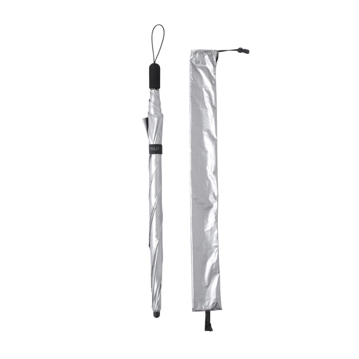 KALCT HEATBLOCK Aluminum Silver（カルクト）｜ 100%遮光・シルバー遮熱 軽量 日傘 晴雨兼用 長傘