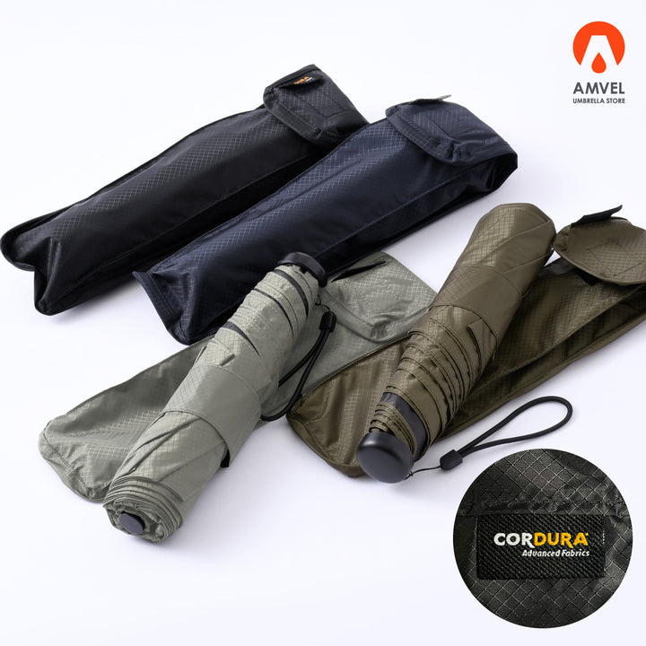 HEATBLOCK Lightweight folding｜ 100%遮光・遮熱 コーデュラファブリック使用 軽量 日傘 晴雨兼用 折りたたみ傘