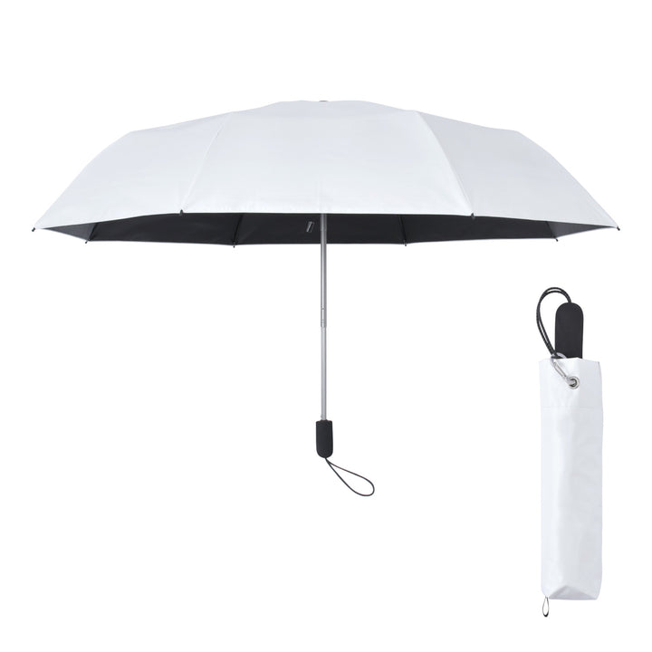 TOUGHNESS | 100% Light-Blocking &amp; Heat-Shielding, Strongest Wind-Resistant Folding Umbrella for Sun or Rain