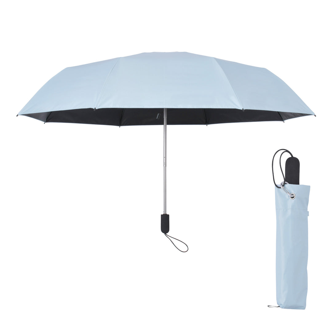 TOUGHNESS | 100% Light-Blocking &amp; Heat-Shielding, Strongest Wind-Resistant Folding Umbrella for Sun or Rain