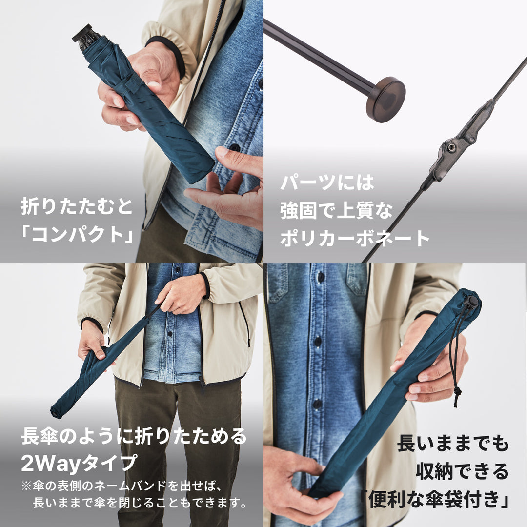 pentagon67 | 世界最軽量級67gの折りたたみ傘 耐風カーボンファイバー 撥水