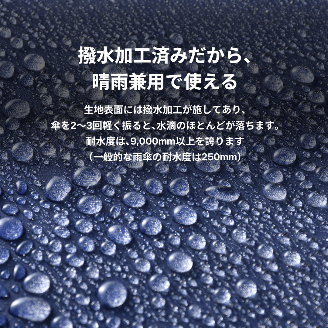 HEATBLOCK KALCT | 100% Light and Heat Blocking, Lightweight Parasol, Long Umbrella for Sun and Rain