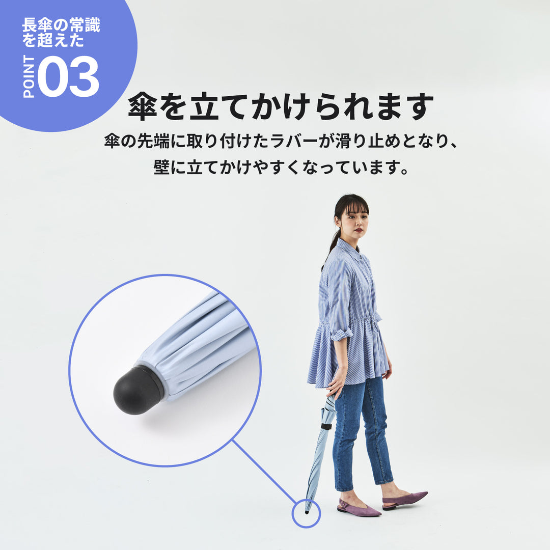 HEATBLOCK KALCT | 100% Light and Heat Blocking, Lightweight Parasol, Long Umbrella for Sun and Rain