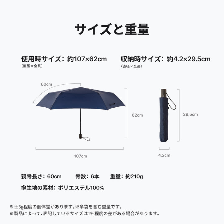 VERYKAL LARGE | Ultra-lightweight, large, automatic folding umbrella