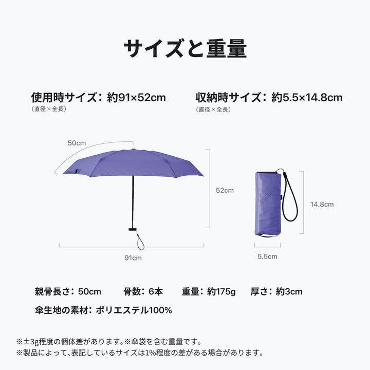 FLATLITE Micro | Compact Flat Folding Umbrella