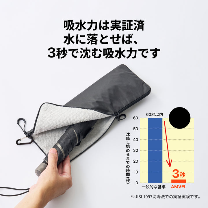Water-absorbing umbrella case | Incredible water absorption and outstanding waterproofing