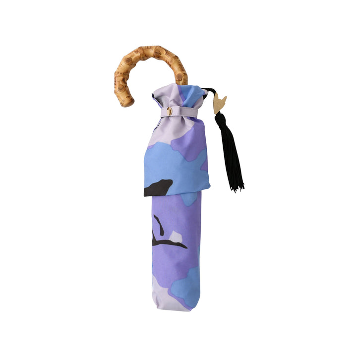 Saison Tourne | Slim, Lightweight Folding Umbrella with Bamboo Handle