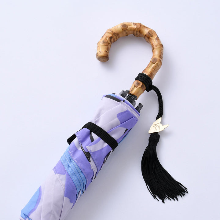 Saison Tourne | Slim, Lightweight Folding Umbrella with Bamboo Handle