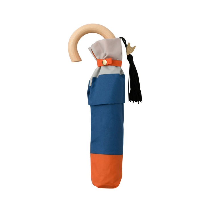 Saison Tourne | Slim, Lightweight Folding Umbrella with Wooden Handle