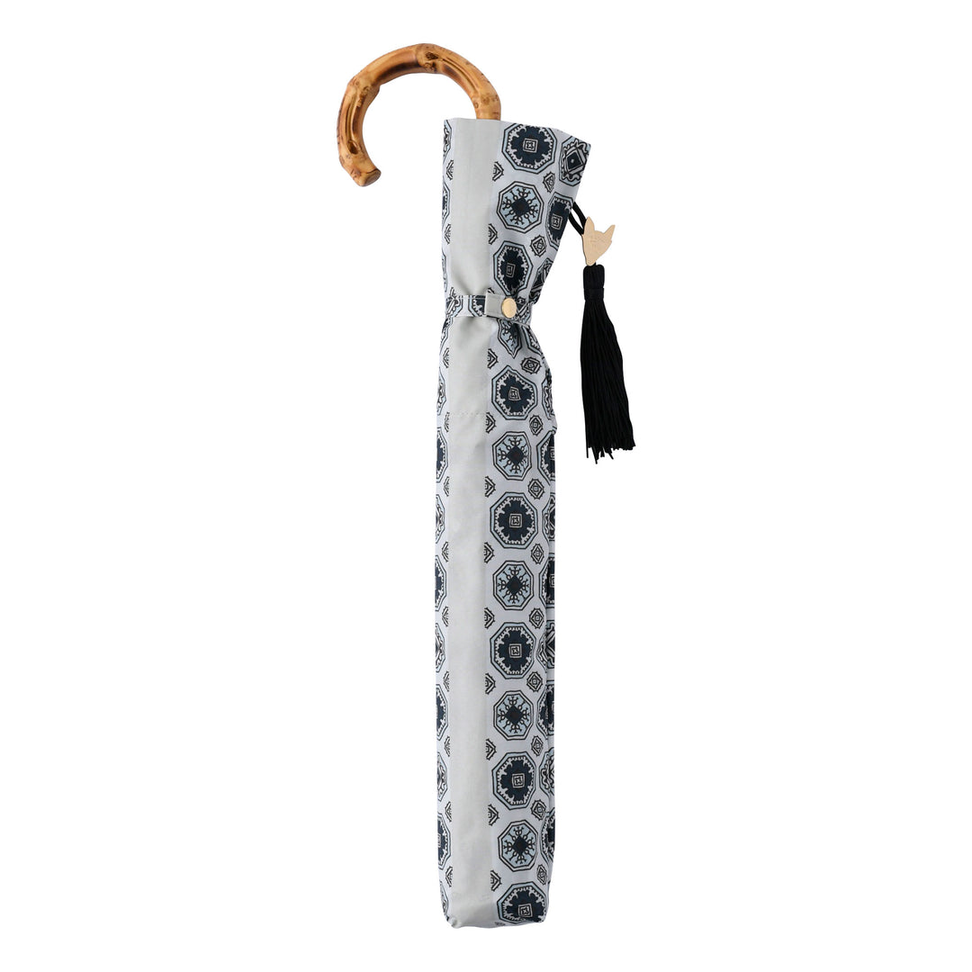 Saison Tourne | Slim, Lightweight Folding Umbrella with Bamboo Handle